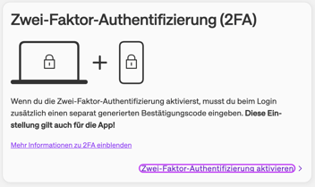 2FA im my onvista-Profil aktivieren