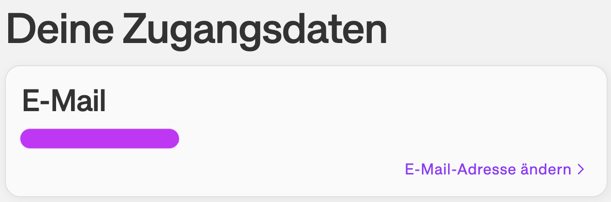 E-Mail ändern im Profil my onvista